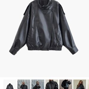 Soera Carla Asymmetrical woman’s leather jacket